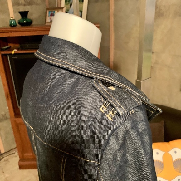 Beautiful denim trench coat. Size M. Excellent condition. - Picture 5 of 9